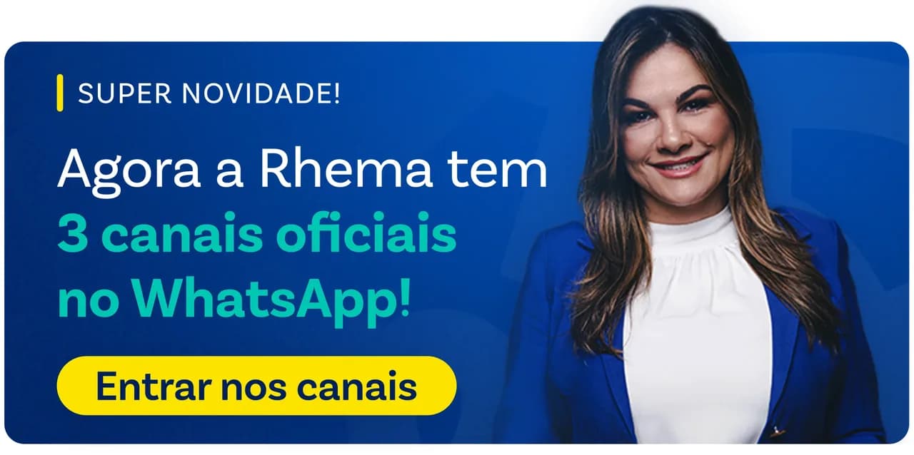 Canal do WhatsApp da Rhema: entre e não perca nada!