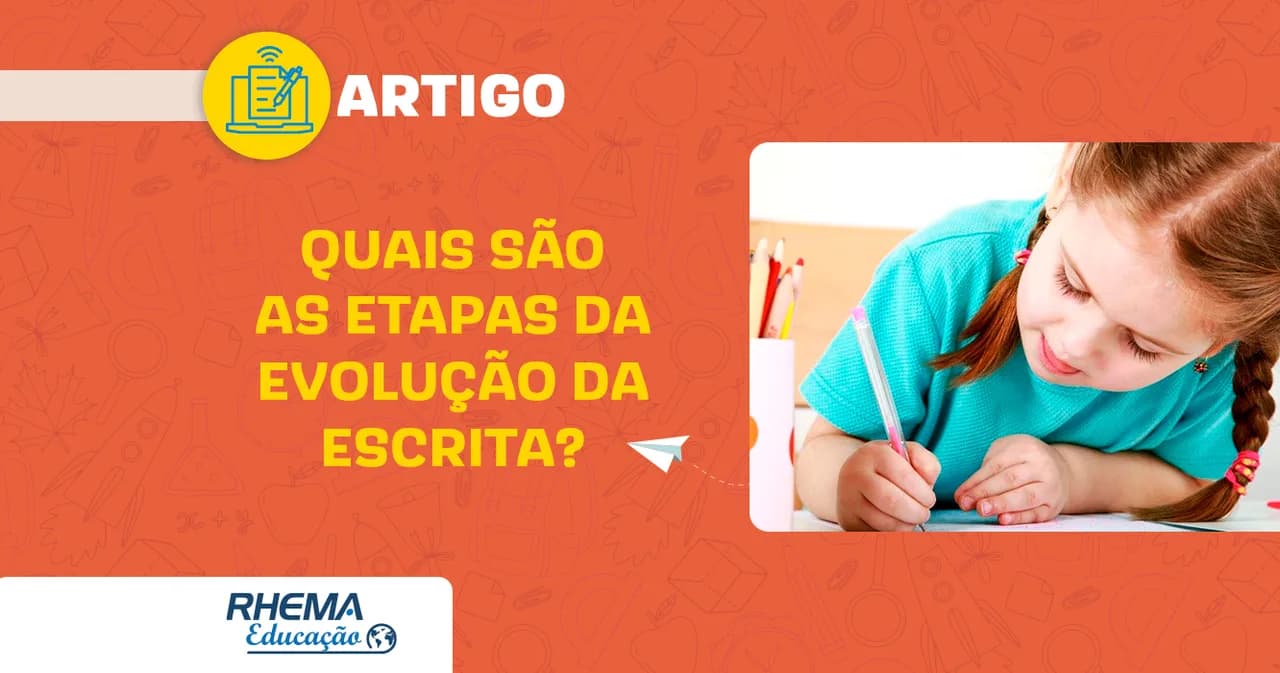 Quais são as etapas da evolução da escrita?